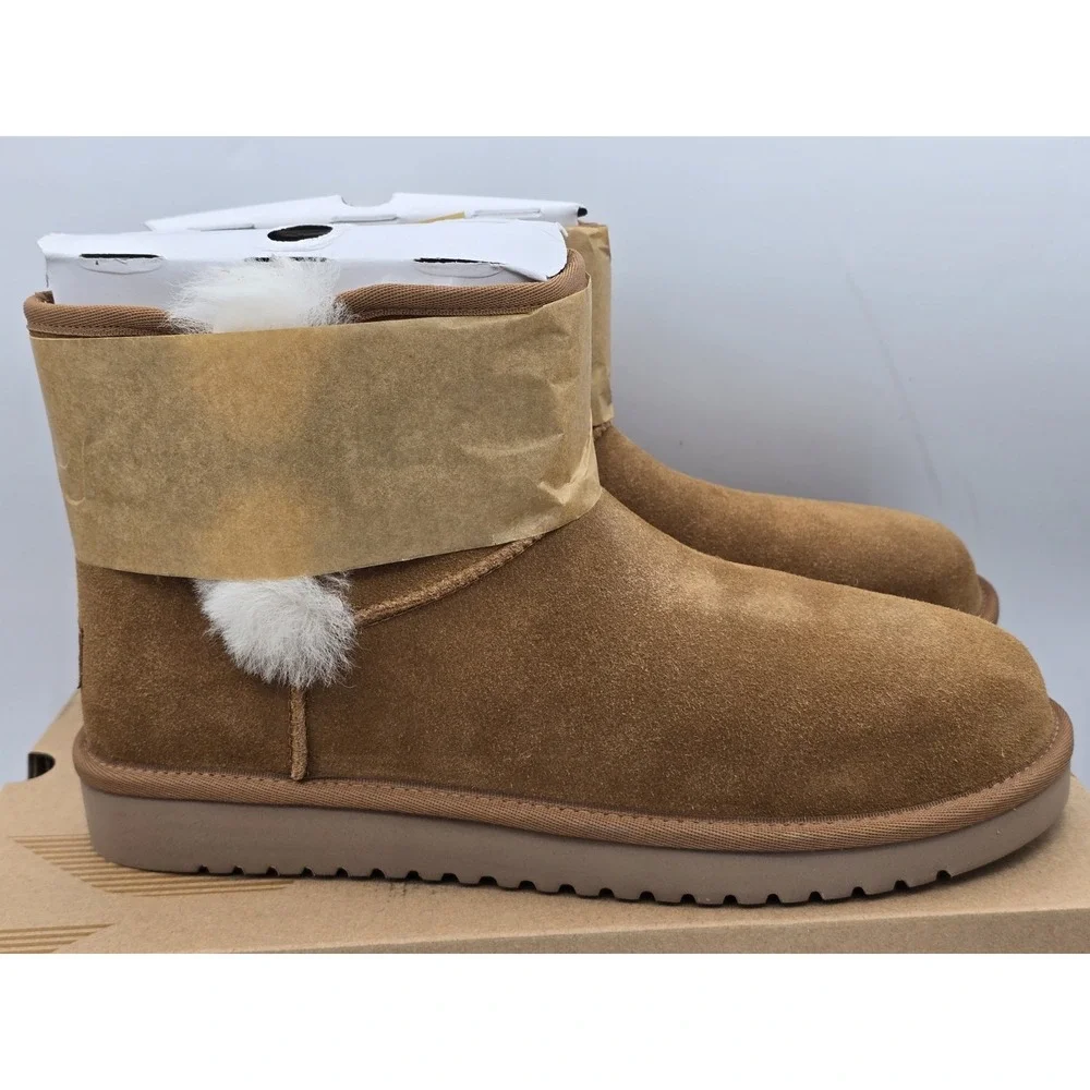 Koolaburra by UGG Women's Victoria Mini Fashion Boot Size 10 - Chesnut‎ NEW